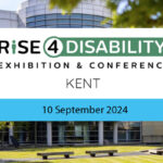 Graphic with photo of Discovery Park and words "Rise4Disability Exhibition & Conference Kent - 10th September 2024"