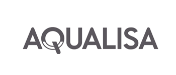 Aqualisa logo. Manufacturers of the wet room shower.