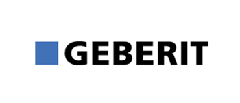 Geberit logo. Manufacturers of the Aquaclean remote cotrol bidet toilet.