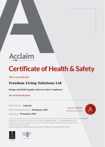 Acclaim SSIP Certificate. Click to view or download as PDF