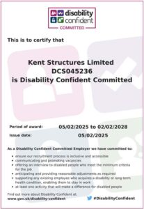 Disability Confident Certificate. Click to view or download as PDF